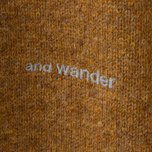And Wander Shetland Wool Cardigan Camel 5742284361 Degli Uberti